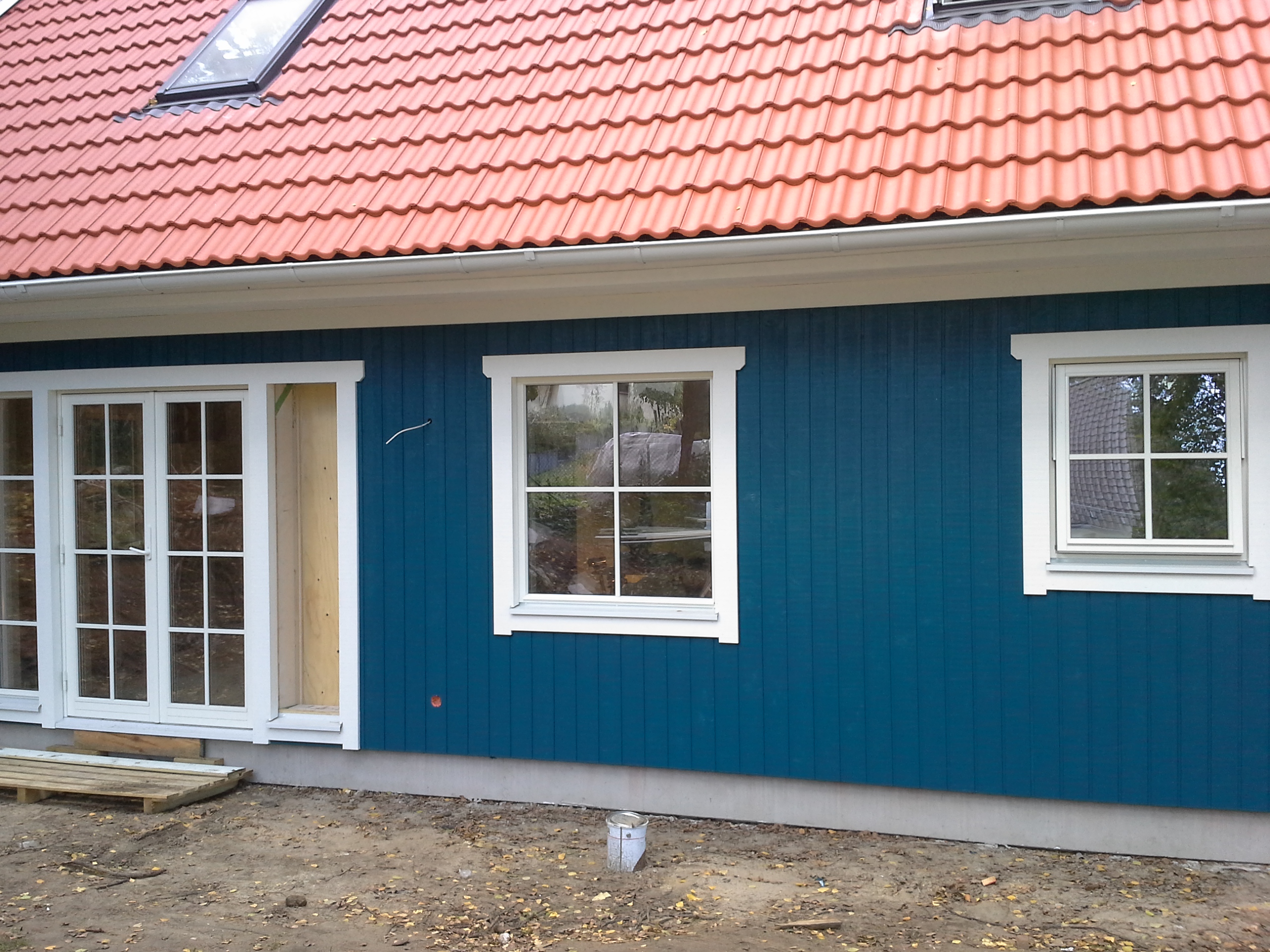 Fassadenanstrich - Schwedenhaus Seitenansicht